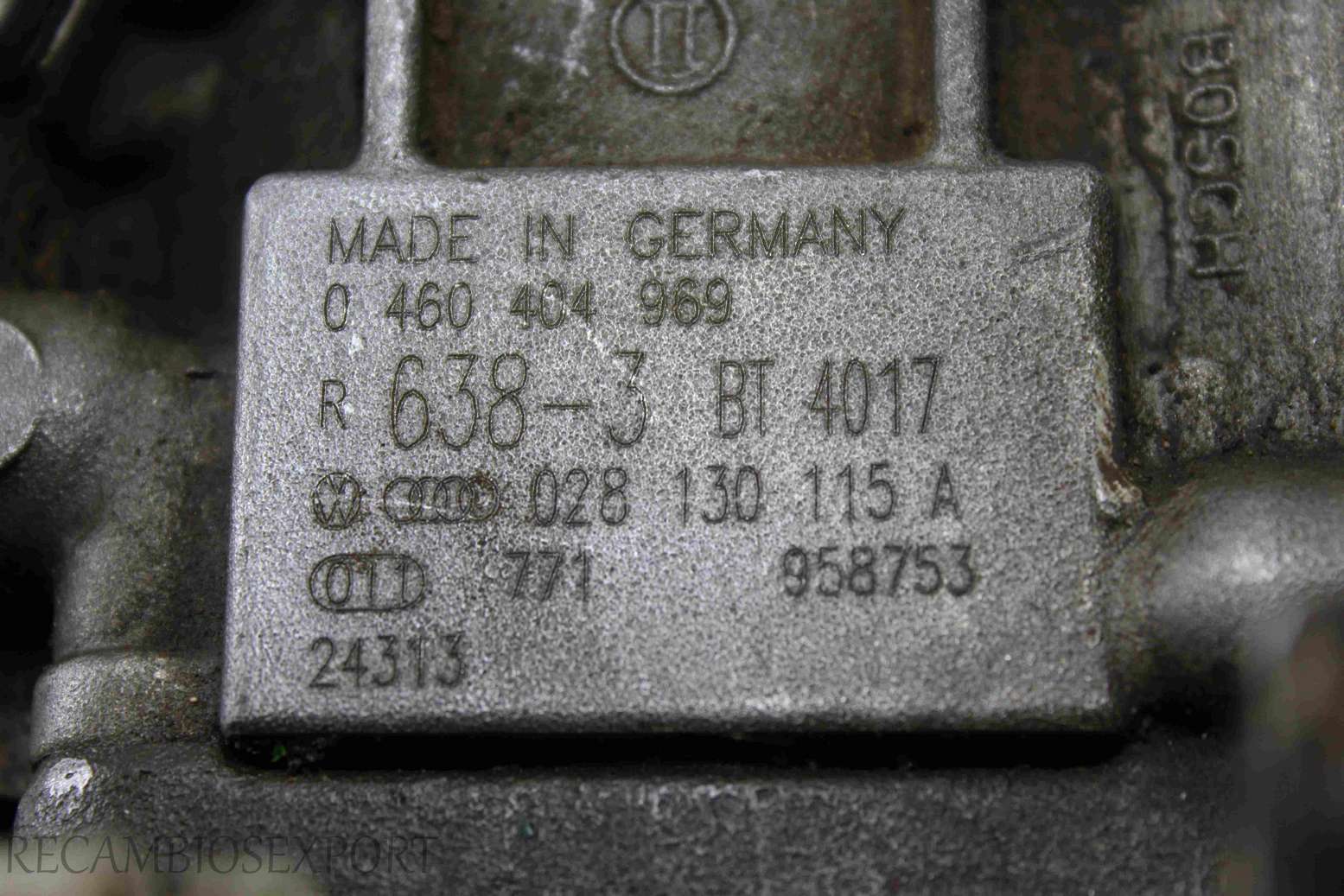 Bomba inyeccion VW Audi Seat 028130115A 028 130 115 A Bosch 0460404969 0 460 404 969 2464463268 2 464 463 268 - foto 5