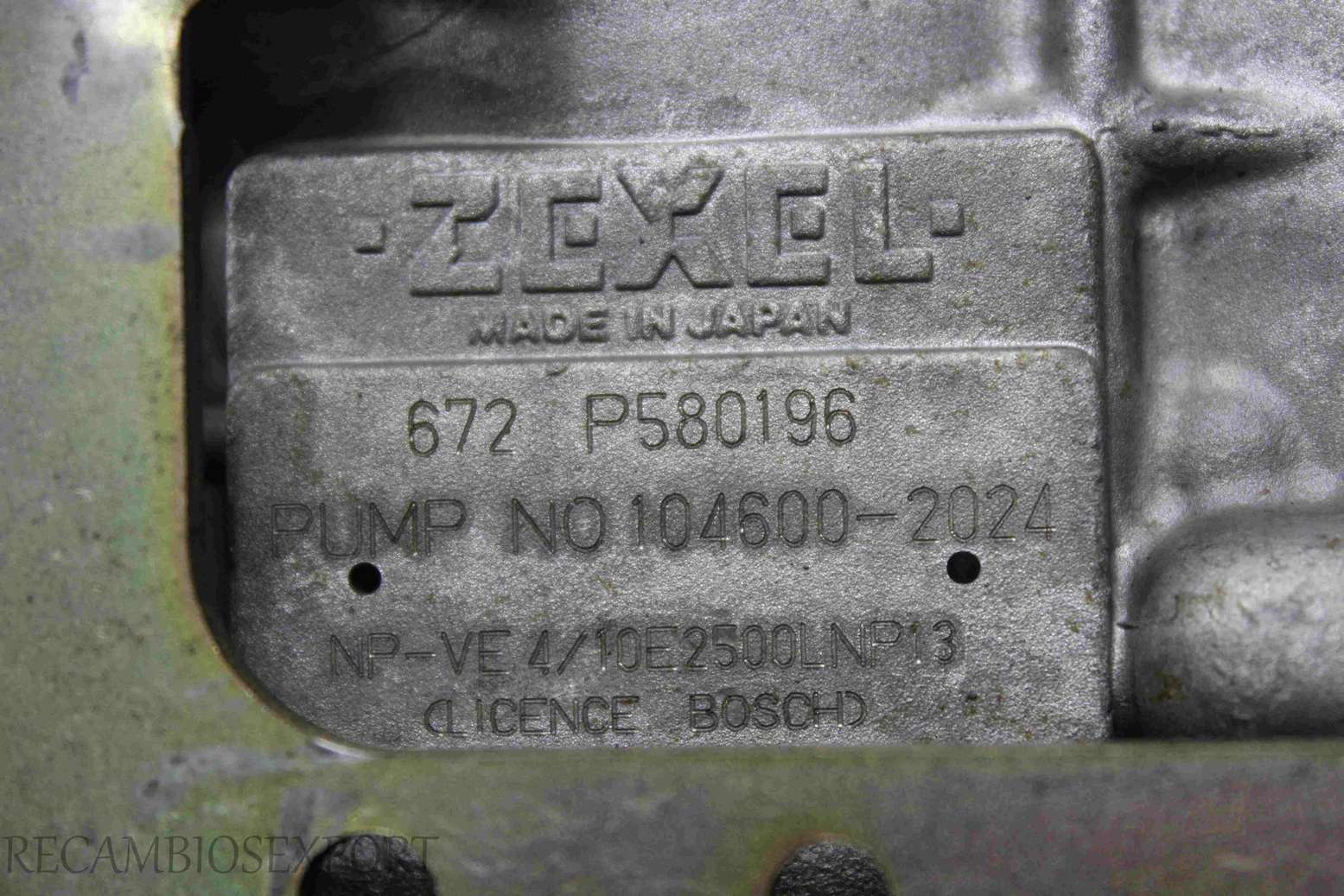 Bomba inyeccion Nissan Almera 1046002024 104600-2024 672P580196 672 P580196 - foto 3
