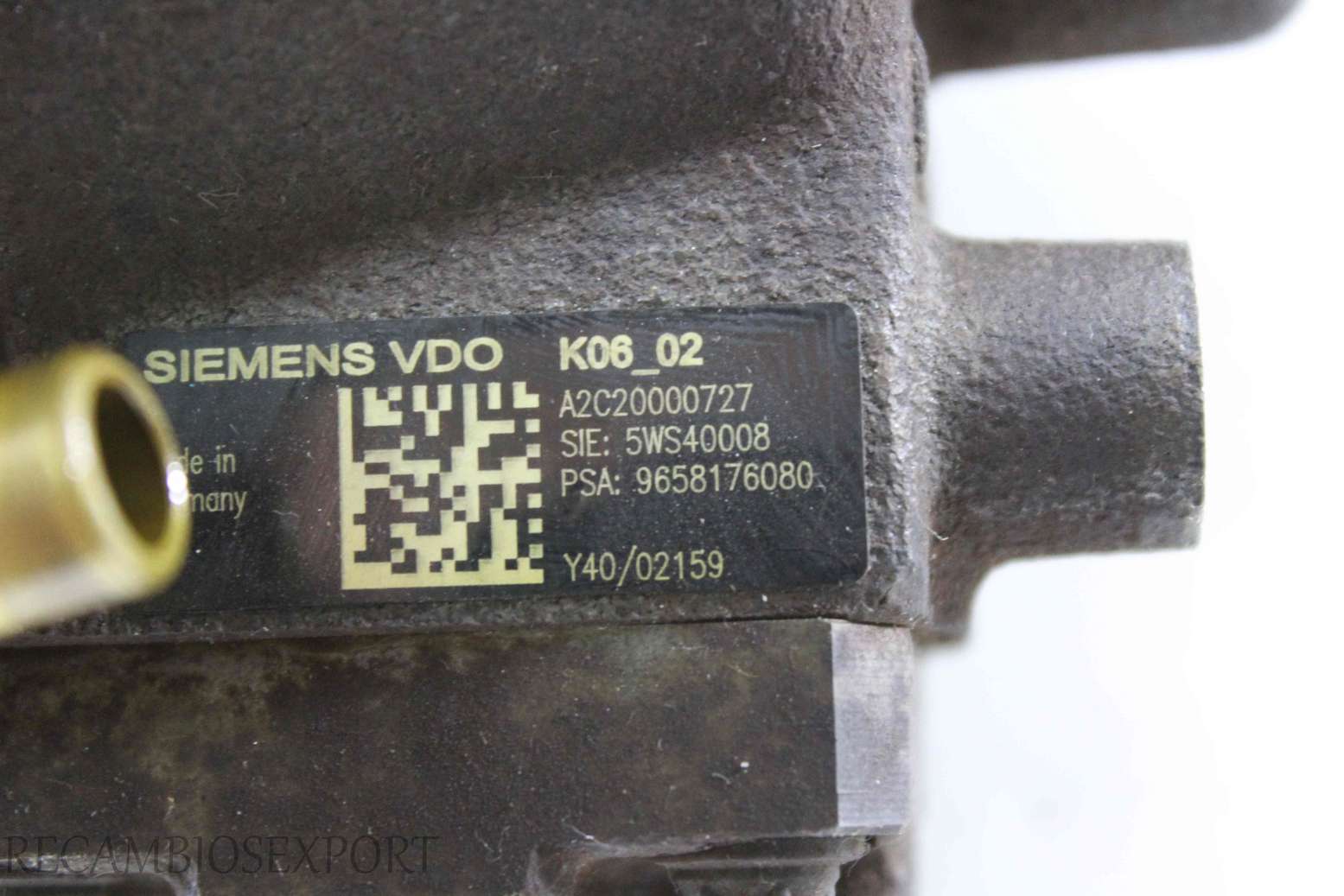Bomba inyeccion Citroen C3 9658176080 Siemens 5WS40008 A2C20000727 - foto 3
