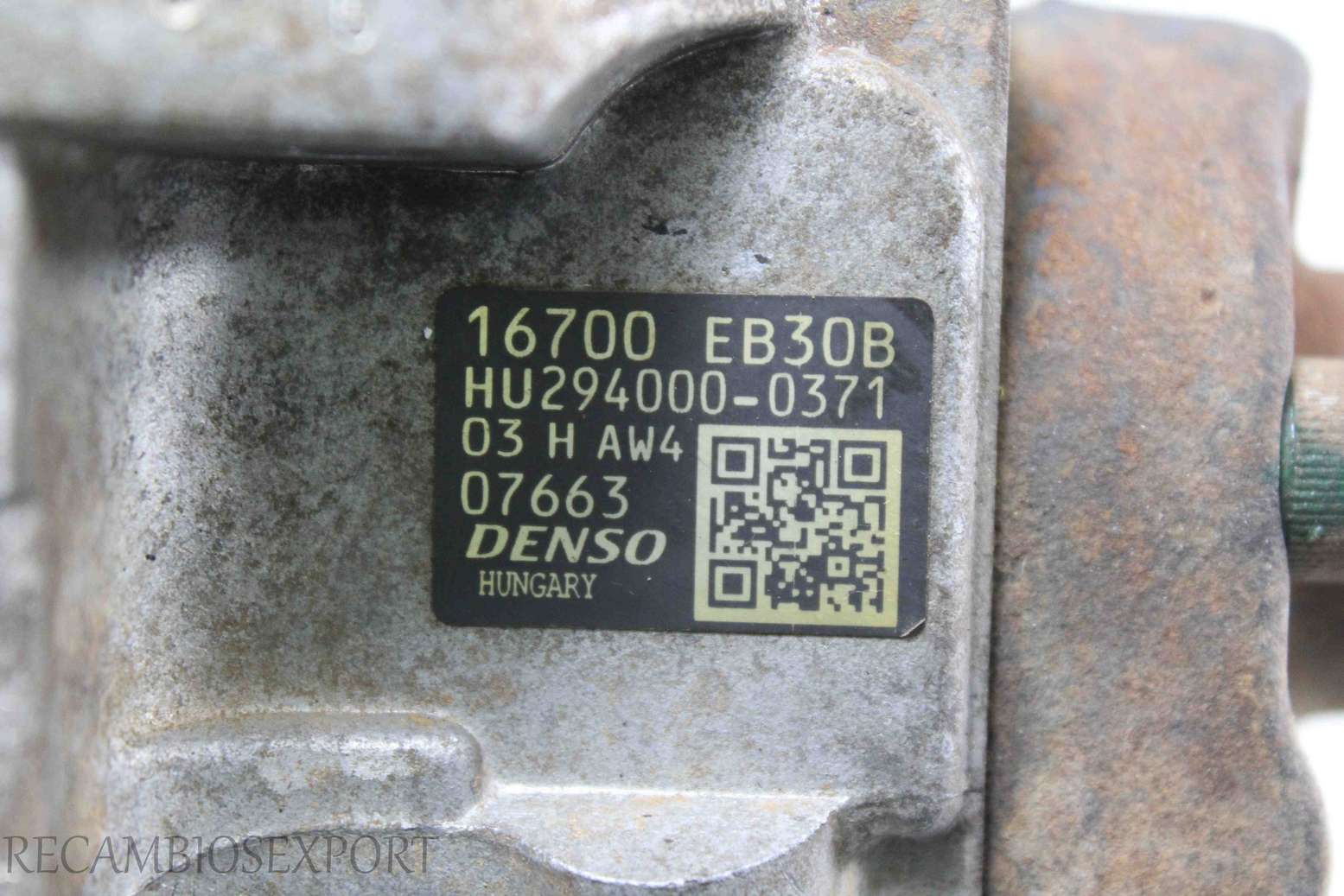 Bomba inyeccion Nissan Navara Pathfinder 16700EB30B 16700 EB30B HU2940000371 HU294000-0371 Denso - foto 3