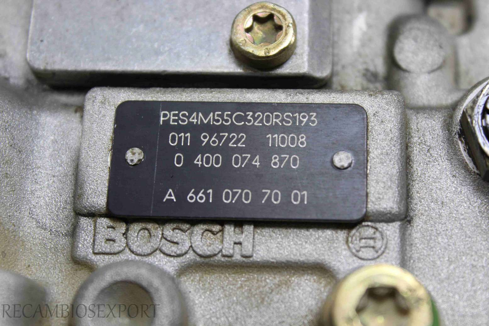 Bomba inyeccion Ssangyong Musso A6610707001 A 661 070 70 01 Bosch 0400074870 0 400 074 870 0119672211008 011 96722 11008 1425621310 1 425 621 310 1415104795 1 415 104 795 - foto 5