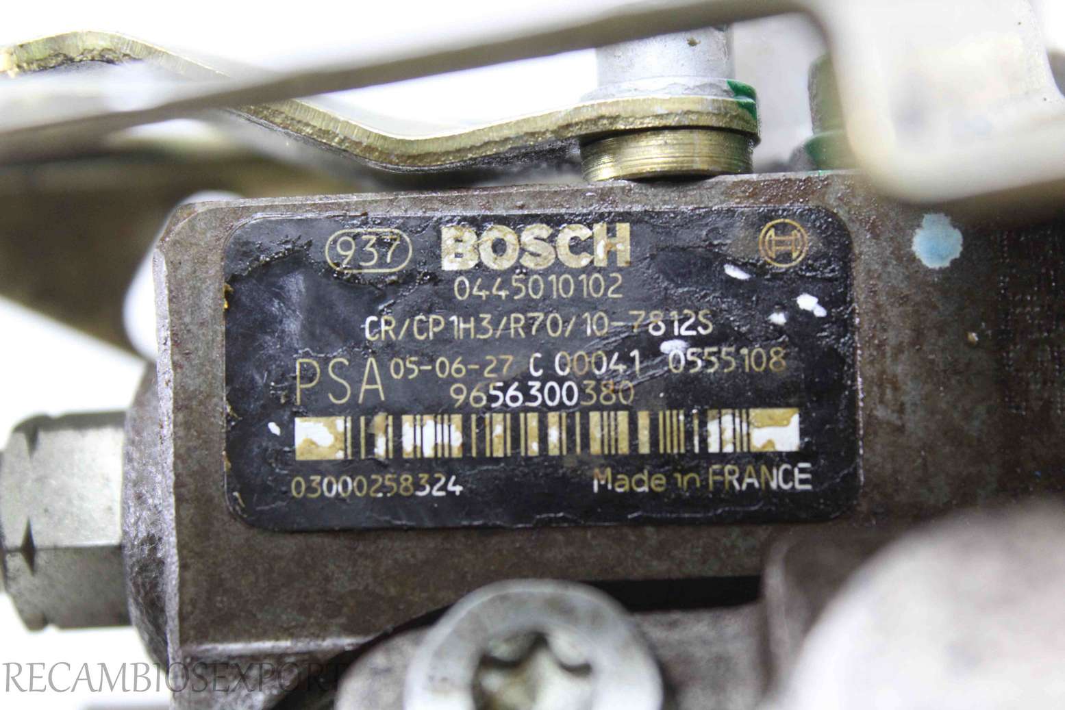 Bomba inyeccion Peugeot Citroen Fiat 9656300380 Bosch 0445010102 03000258324 - foto 3