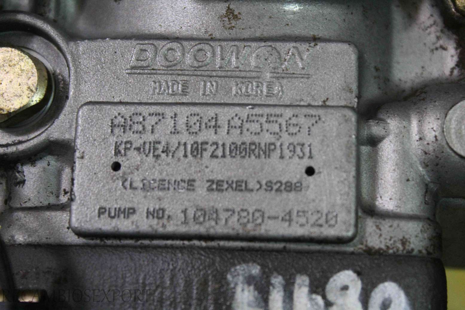 Bomba inyeccion Hyundai Galloper 1047804520 104780-4520 3310342630 33103-42630 1047804520 104780-4520 A87104A5567 Bosch 0281005019 0 281 005 019 - foto 6