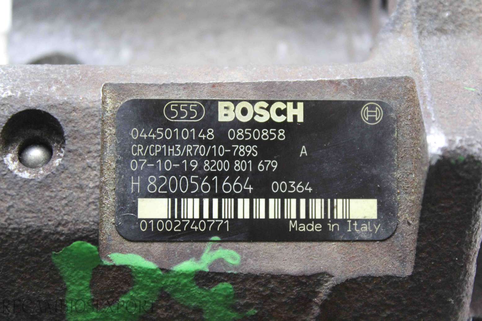 Bomba inyeccion Renault Scenic Megane 8200561664 H8200561664 8200801679 8200 801 679 Bosch 0445010148 01002740771 - foto 3