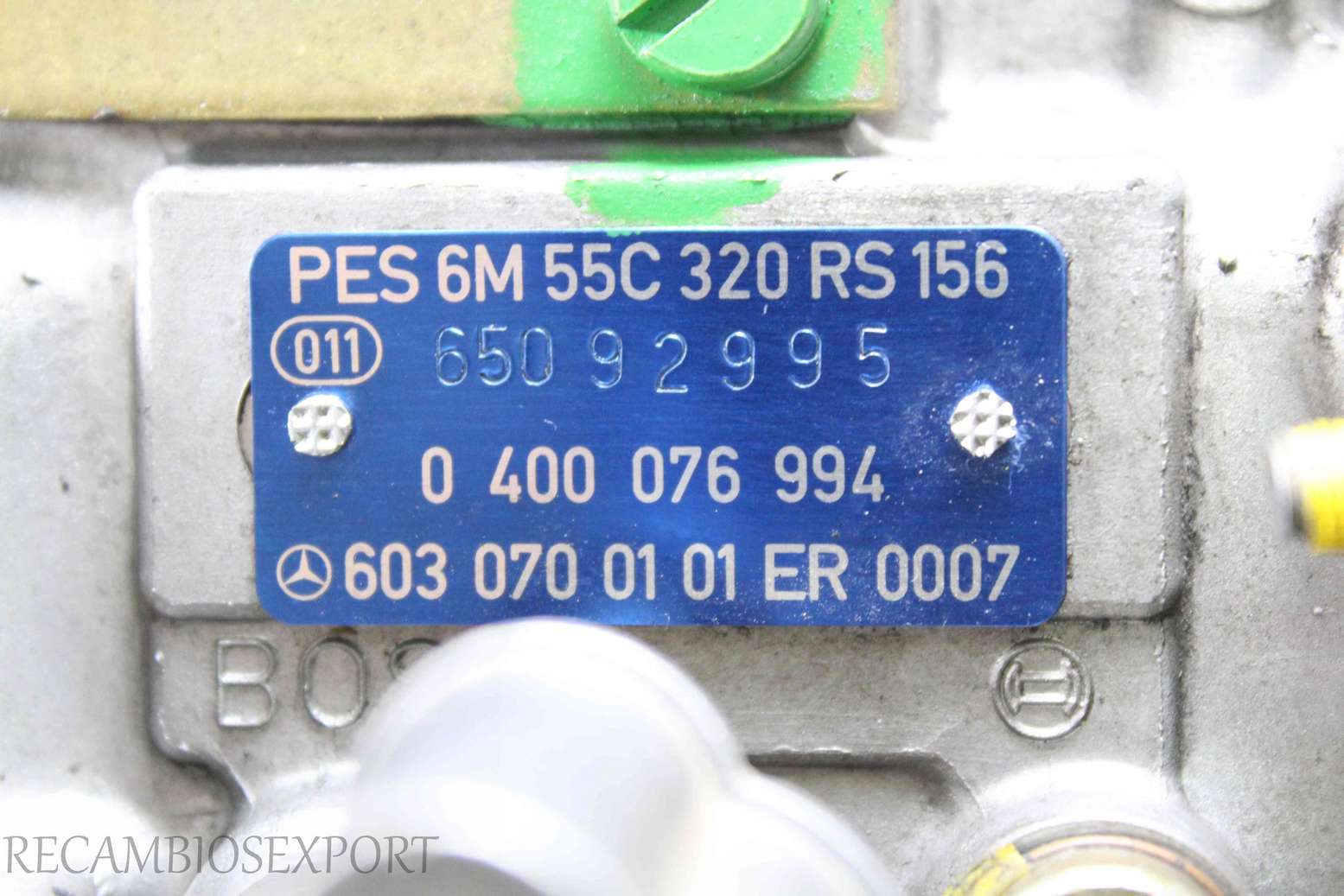 Bomba inyeccion Mercedes W124 6030700101 603 070 01 01 Bosch 0400076994 0 400 076 994 1415106752 1 415 106 752 1425621317 1 425 621 317 - foto 5