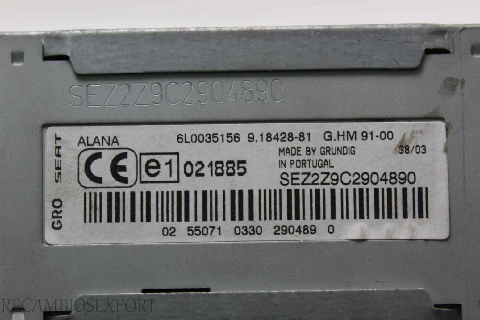 Radio GPS display Seat Cordoba Ibiza 6L0035156 91842881 9.18428-81 02550710330 02 55071 0330 - foto 3