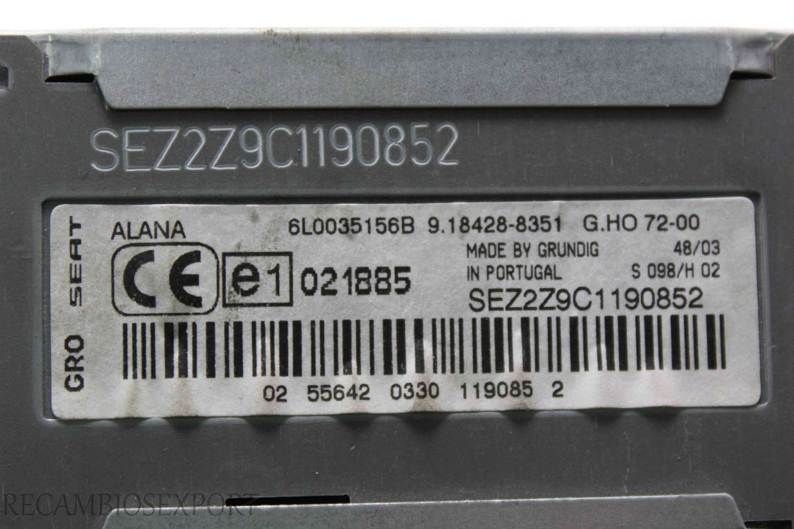 Radio GPS display Seat Cordoba Ibiza 6L0035156B 9.18428-8351 02556420330 02 55642 0330 - foto 3