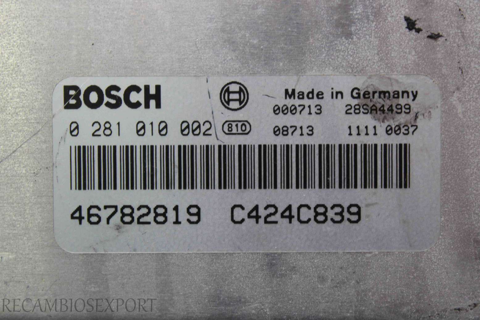 Centralita del motor Fiat Lancia Lybra 46782819 Bosch 0281010002 0 281 010 002 C424C839 - foto 2