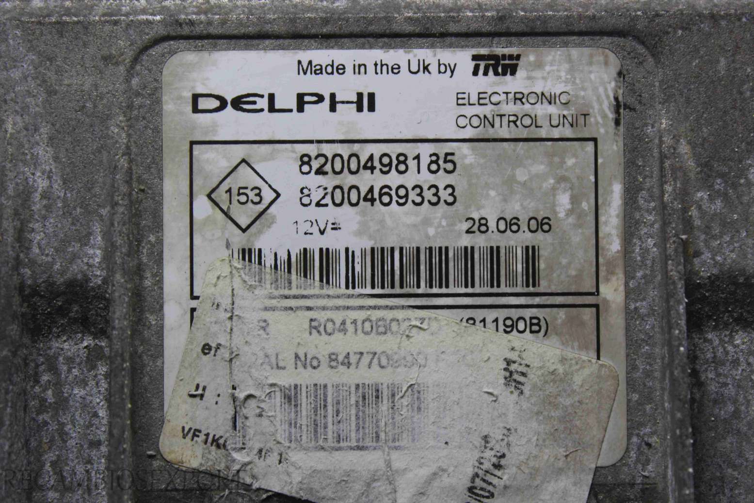 Centralita del motor Renault Kangoo Clio 8200469333 8200498185 Delphi R0410B027D - foto 2