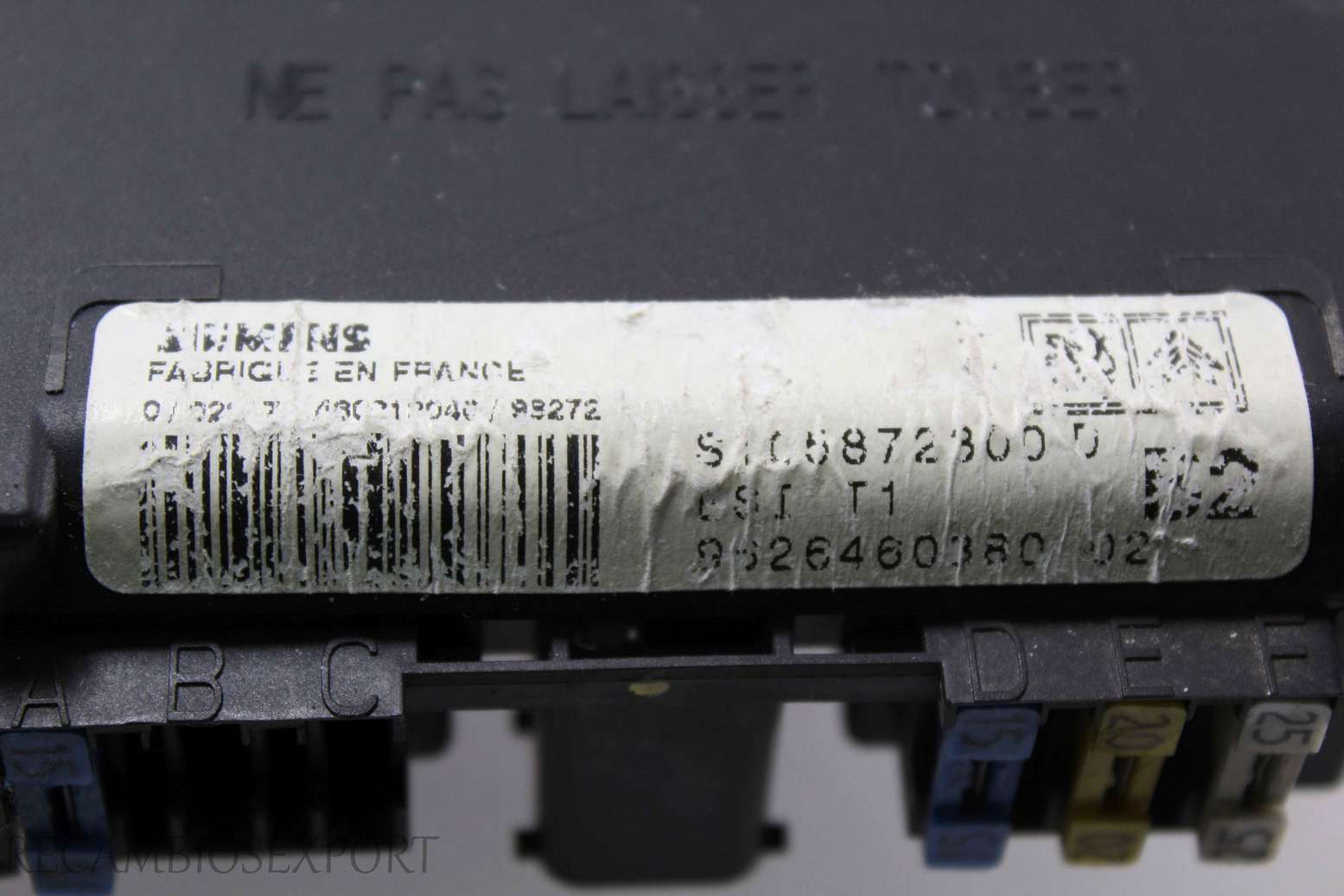 Caja de fusibles Peugeot 206 9626460880 Siemens S105872300D S105872300 D - foto 2