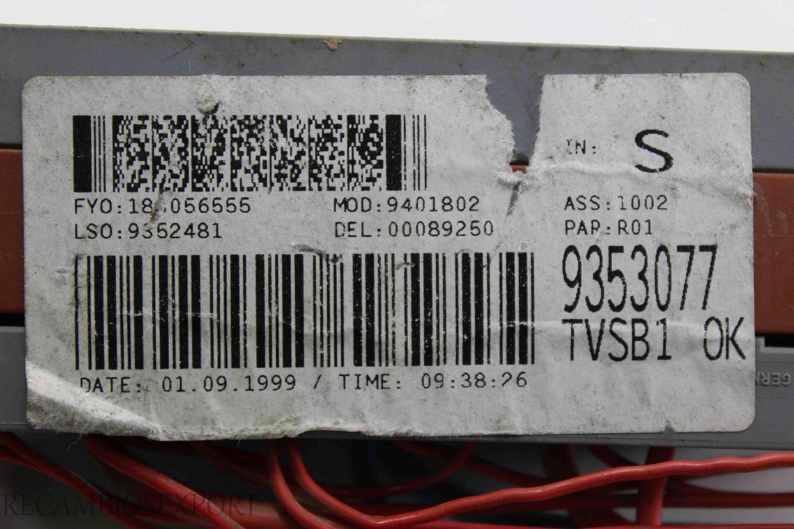 Caja de fusibles Volvo S60 9401802 9352481 9353077 - foto 2