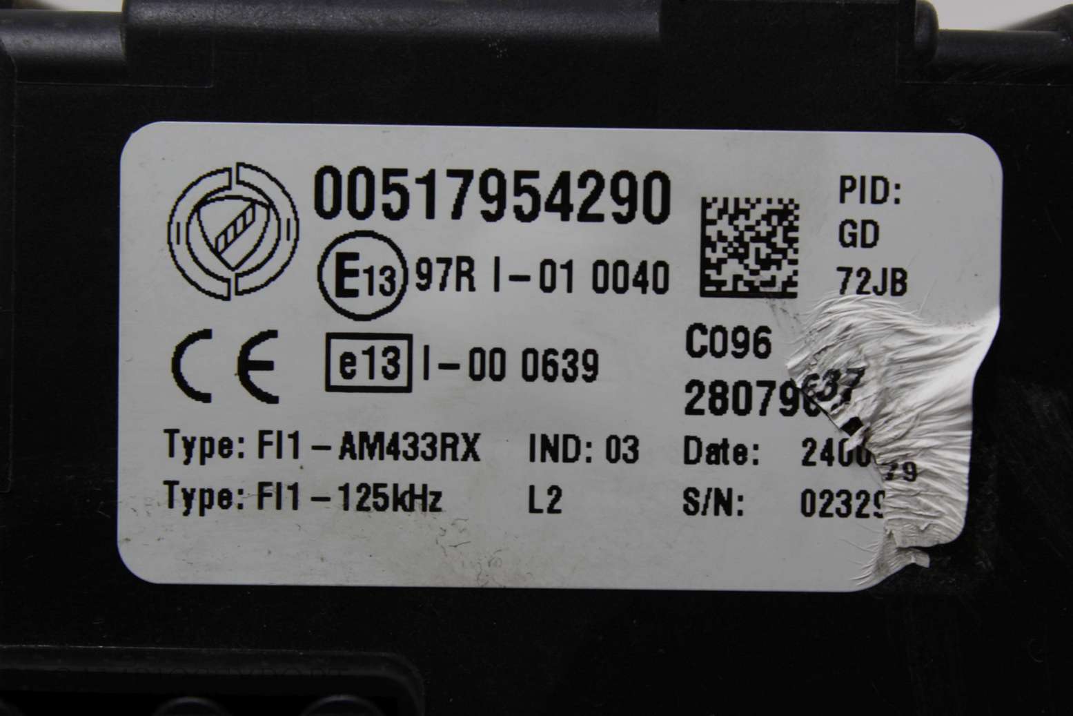 Caja de fusibles Fiat Punto Grande 00517954290 28079637 97RI010040 97RI-01 0040 - foto 3