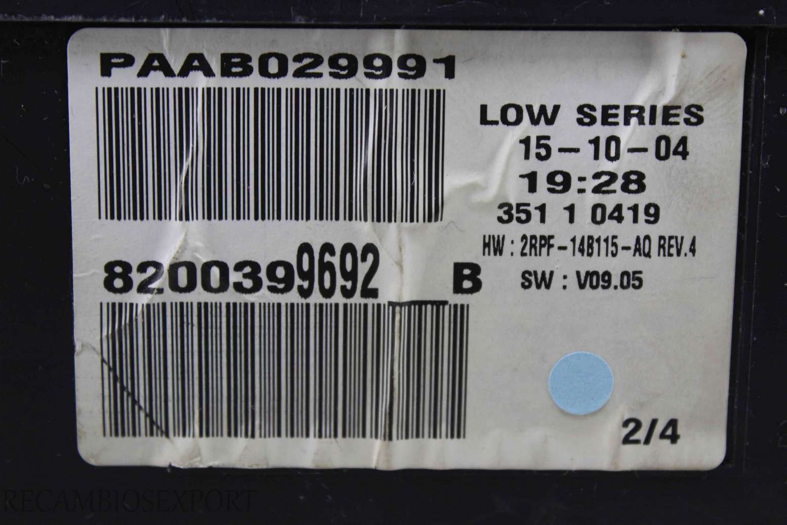 Cuadro de instrumentos Renault Megane 8200399692B 8200399692-B - foto 3