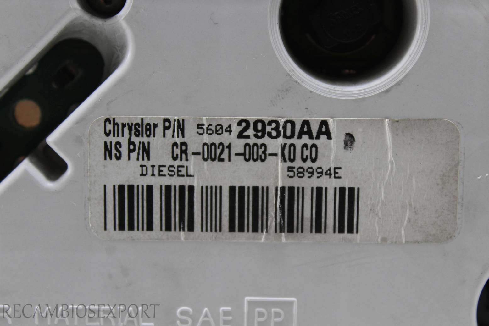 Cuadro de instrumentos Jeep Cherokee 56042930AA CR0021003K0C0 CR-0021-003-K0 C0 - foto 3