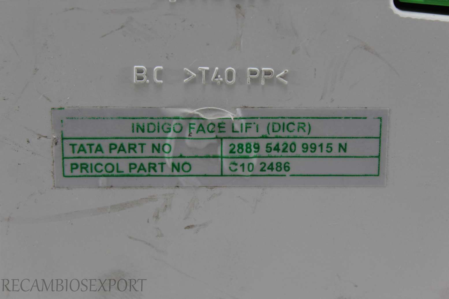 Cuadro de instrumentos Tata Indica 288954209915N 2889 5420 9915 N - foto 3