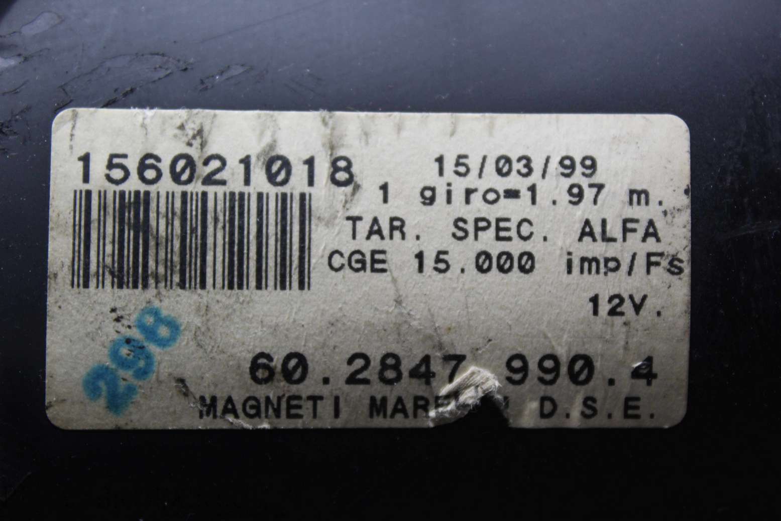 Cuadro de instrumentos Alfa Romeo 166 156021018 Magneti Marelli 6028479904 60.2847.990.4 - foto 3