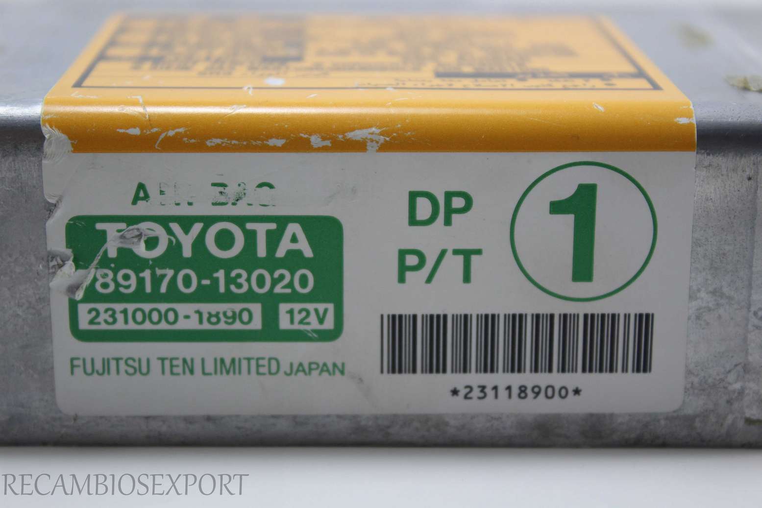 Centralita de airbag Toyota Corolla 8917013020 89170-13020 2310001890 231000-1890 - foto 2