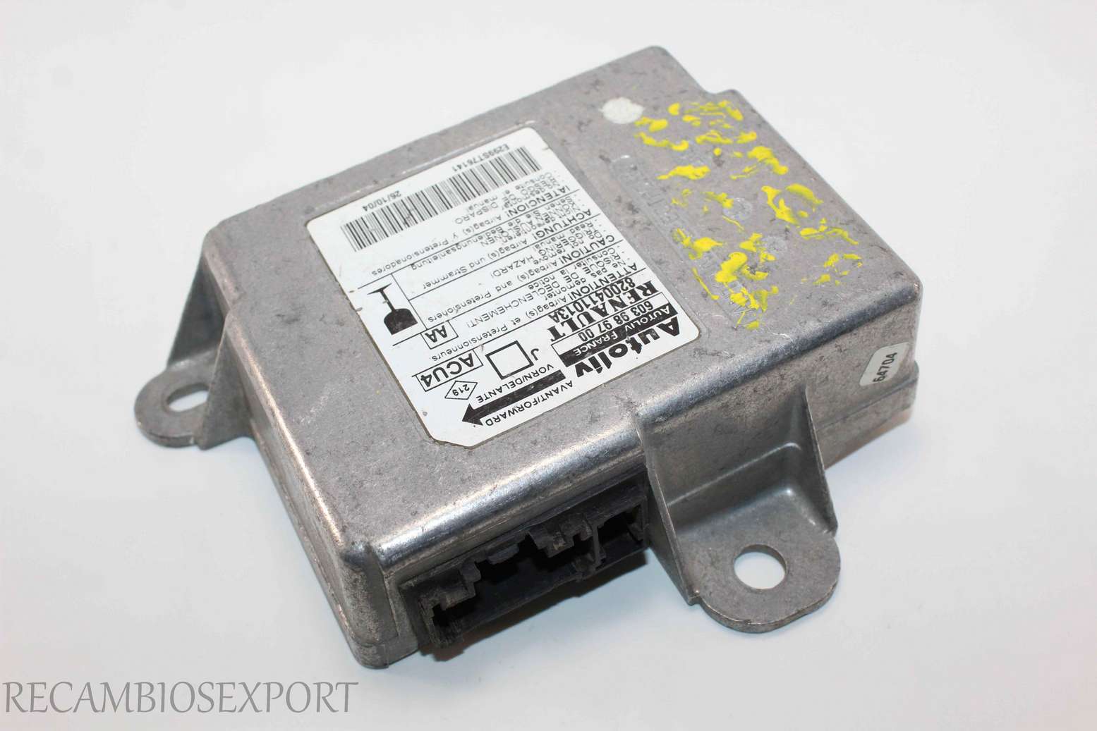 Centralita de airbag Renault Scenic 8200411013A Autoliv 603989700 60 98 97 003 ACU4 AA - foto 2
