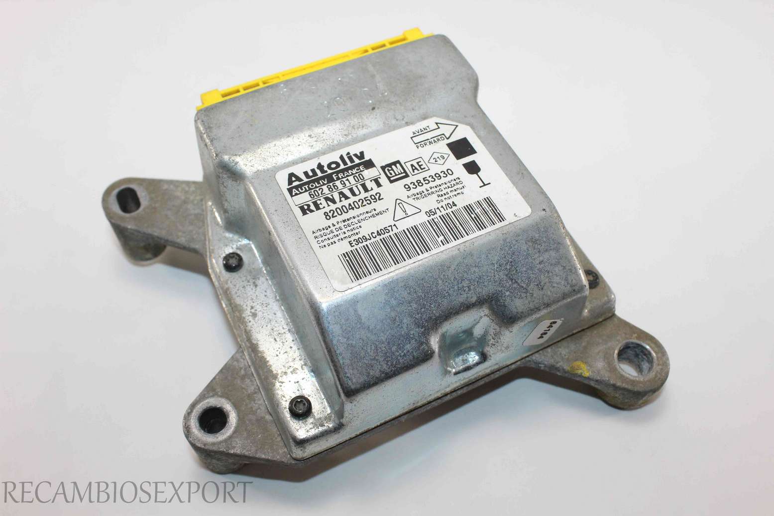 Centralita de airbag Renault Trafic 8200402592 AE Autoliv 602869100 602 86 91 00 93853930 - foto 1