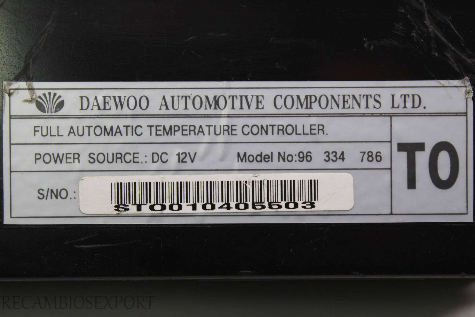 Panel de clima Daewoo Leganza 96334786 96 334 786 96334786T0 - foto 3