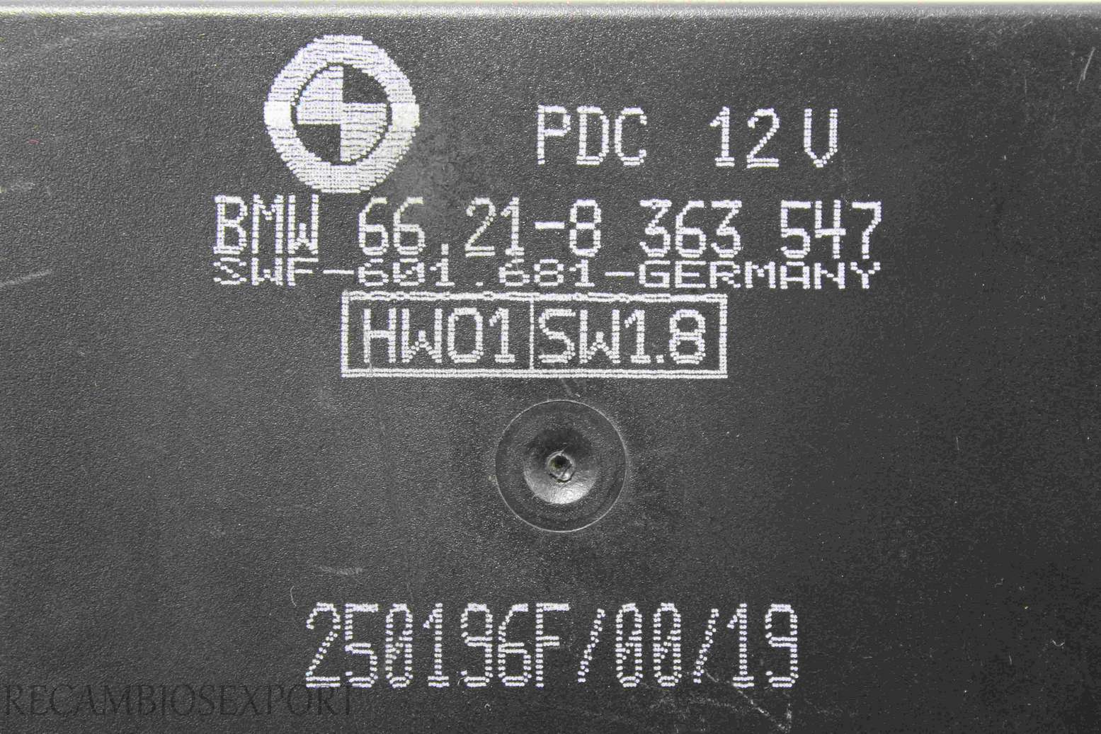Centralita de confort BMW E39 66218363547 66.21-8 363 547 SWF601681 SWF-601.681 HW01SW18 HW01 SW1.8 - foto 2