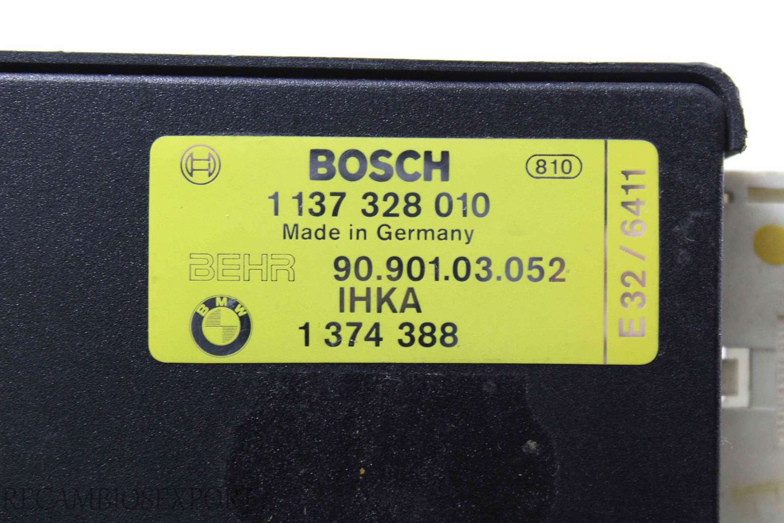 Centralita de control clima BMW E32 E34 1374388 1 374 388 Bosch 1137328010 1 137 328 010 Behr 9090103052 90.901.03.052 - foto 3