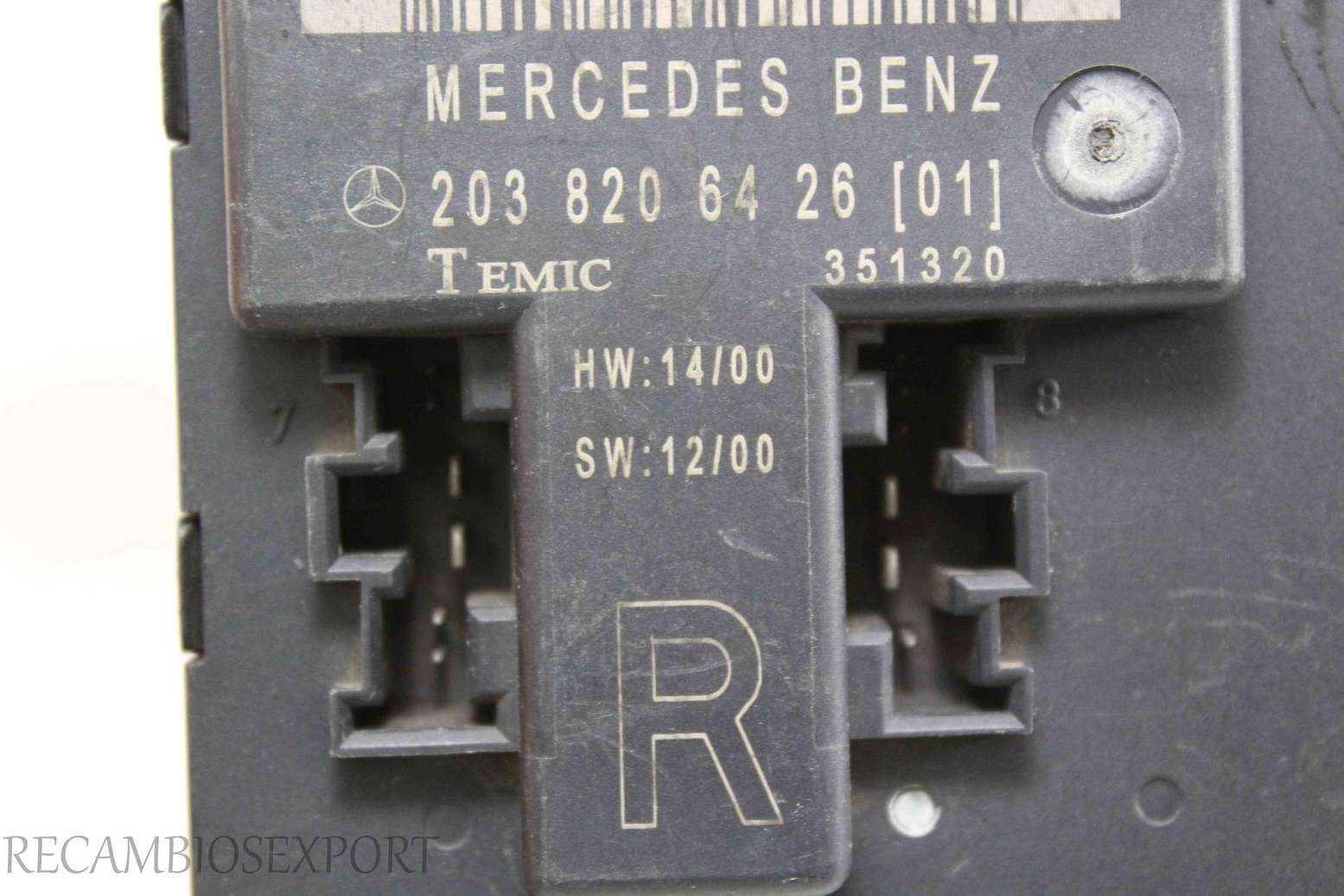 Centralita de cierre Mercedes W203 2038206426 203 820 64 26 TEMIC 351320 Q1 - foto 2