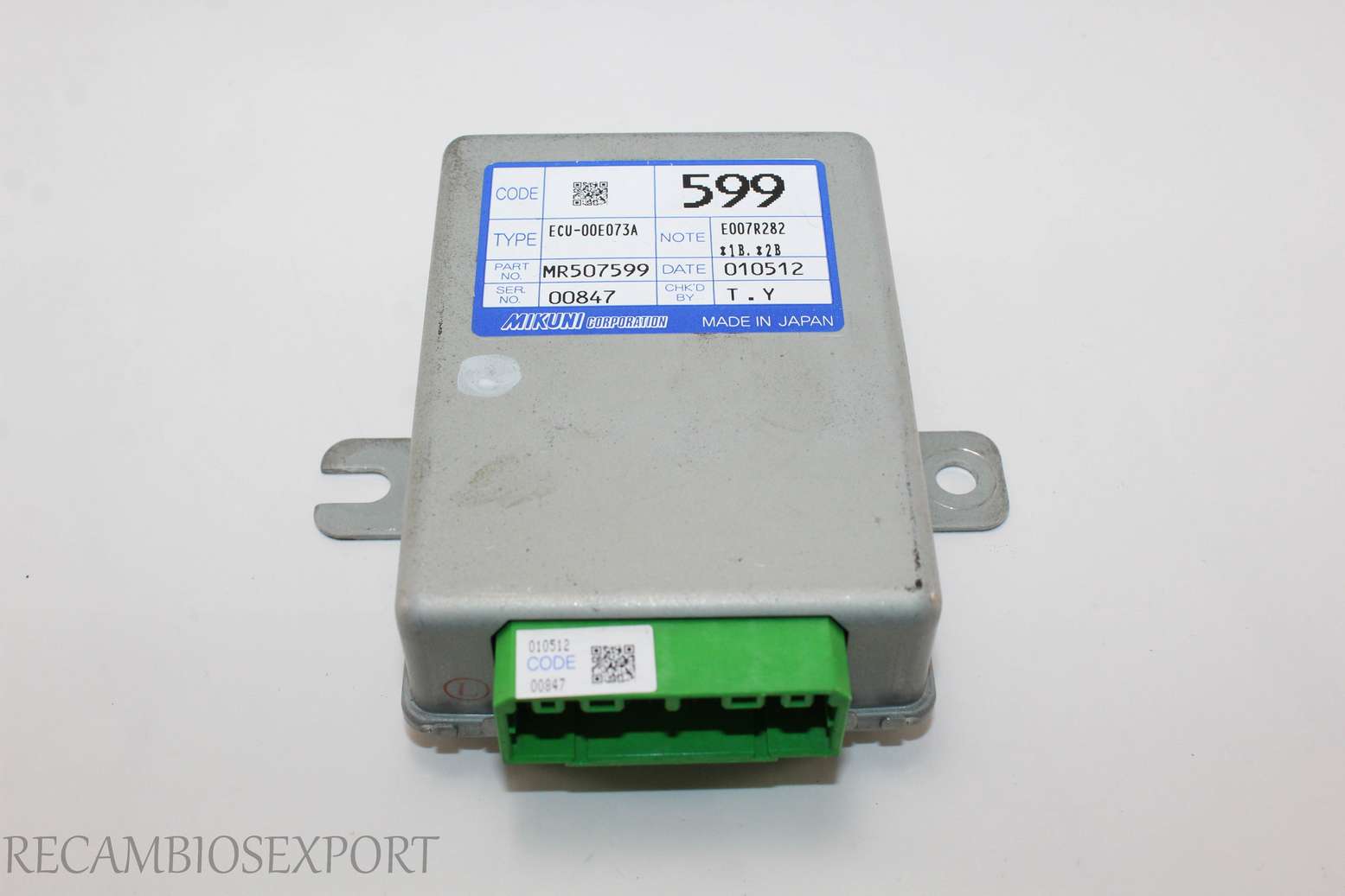Centralita de control Mitsubishi Space Wagon MR507599 ECU00E073A ECU-00E073A E007R282 - foto 1