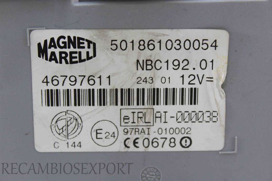 Centralita caja de fusibles Fiat Stilo Punto Alfa Romeo 46797611 Magneti Marelli 501861030054 - foto 3