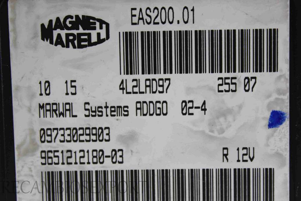 Modulo de control Peugeot 206 307 Citroen Xsara Picasso 965121218003 9651212180-03 09733029903 Magneti Marelli - foto 2