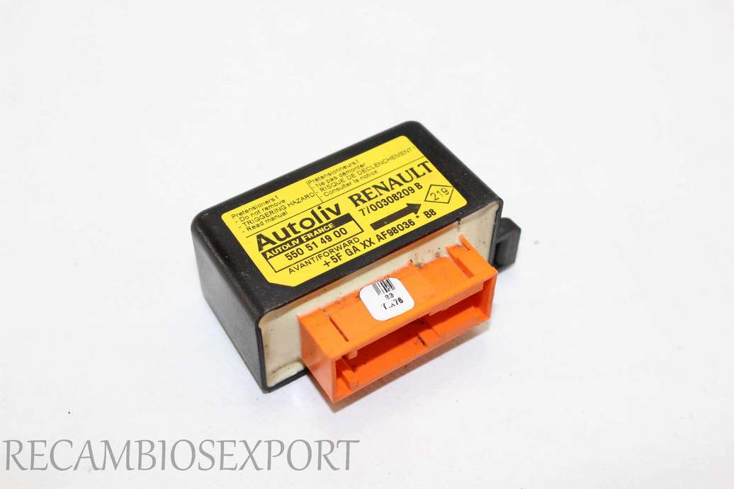 Sensor de airbag Renault Kangoo 7700308209B 7700308209 B Autoliv 550514900 550 51 49 00 - foto 1