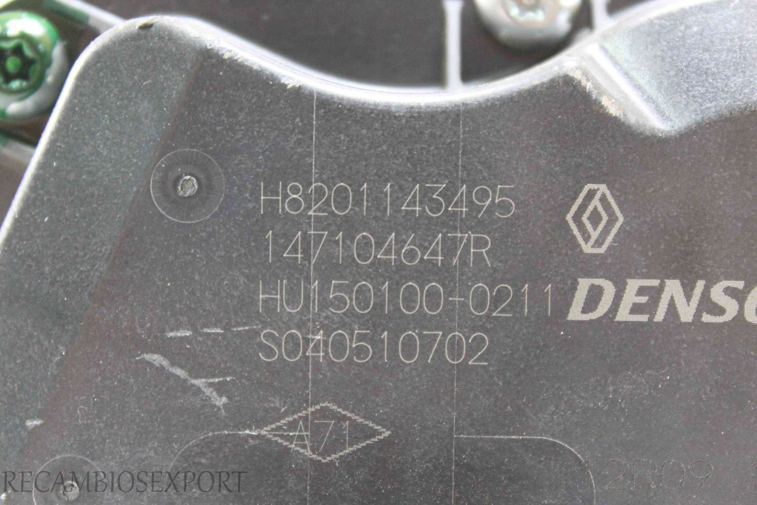 Valvula EGR Nissan Qashqai Tekna Renault Megane Clio H8201143495 147104647R HU1501000211 HU150100-0211 Denso - foto 2