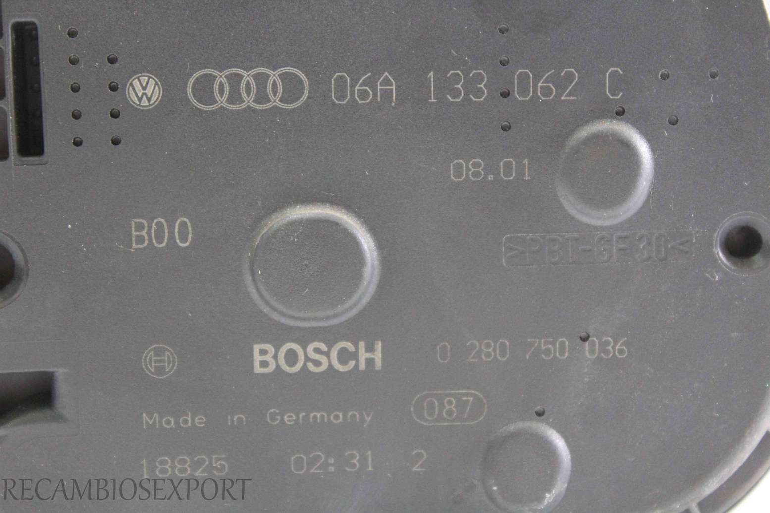 Caja mariposa VW Audi Seat Skoda 06A133062C 06A 133 062 C Bosch 0280750036 0 280 750 036 - foto 3