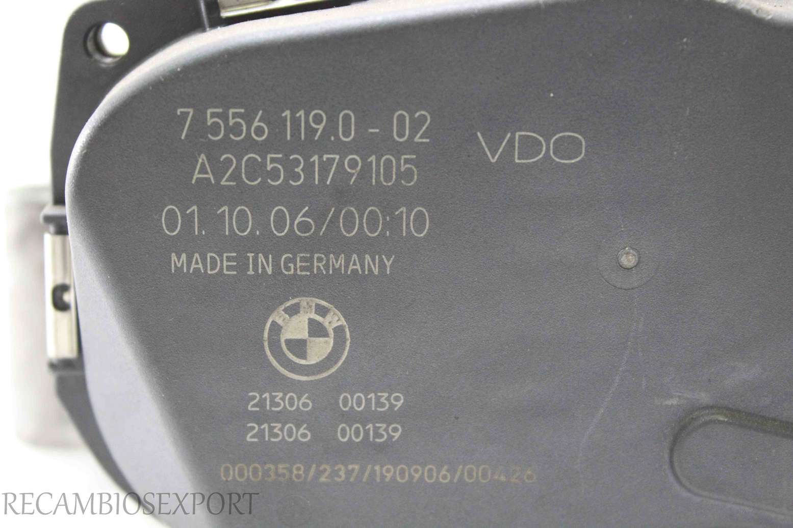 Caja mariposa BMW E92 E93 7556119002 7 556 119.0-02 A2C53179105 - foto 2
