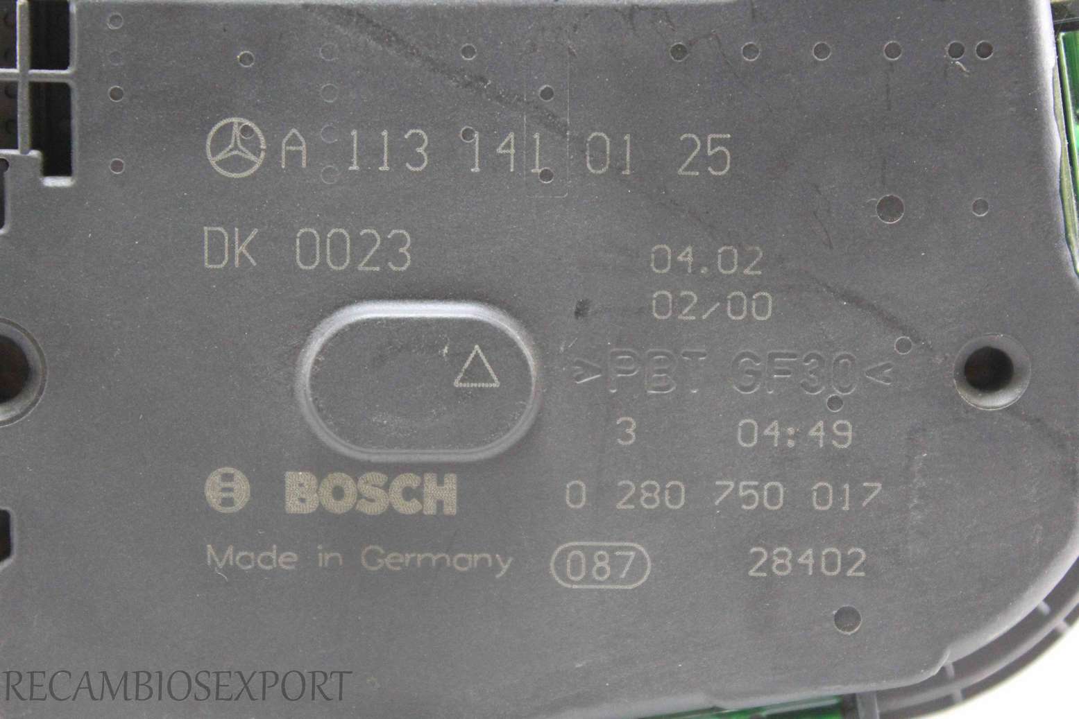 Caja mariposa Mercedes W203 A1131410125 A 113 141 01 25 Bosch 0280750017 0 280 750 017 - foto 2