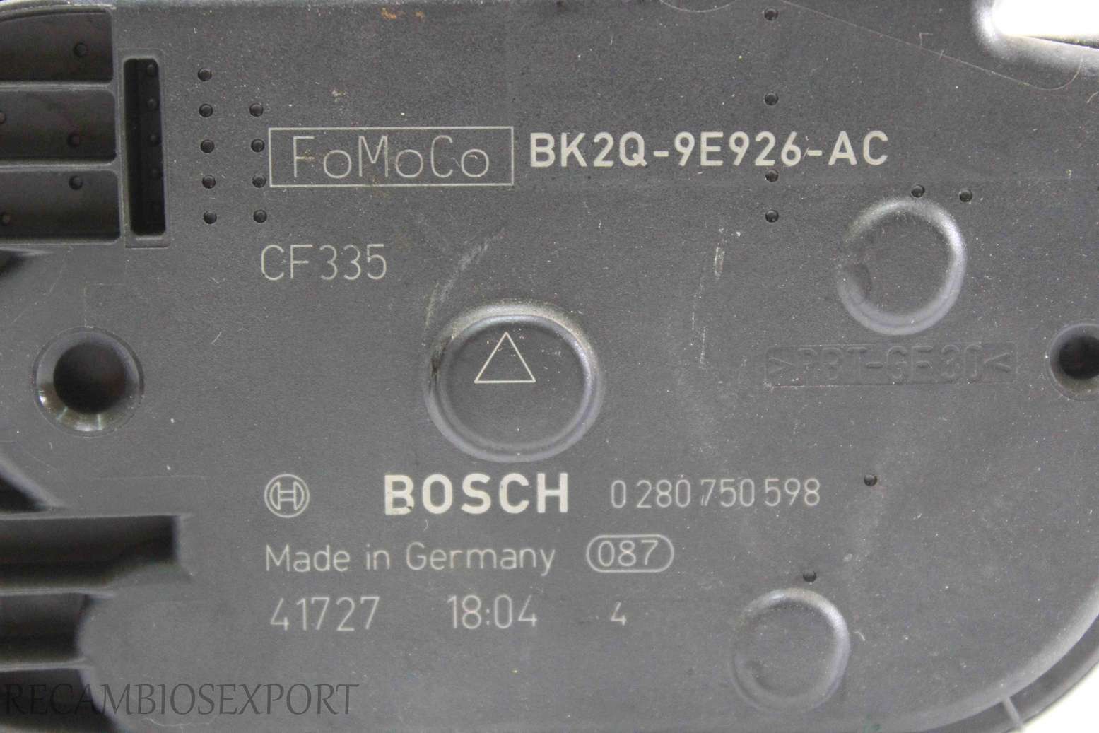 Caja mariposa Ford Transit BK2Q9E926AC BK2Q-9E926-AC Bosch 0280750598 0 280 750 598 Fomoco - foto 2