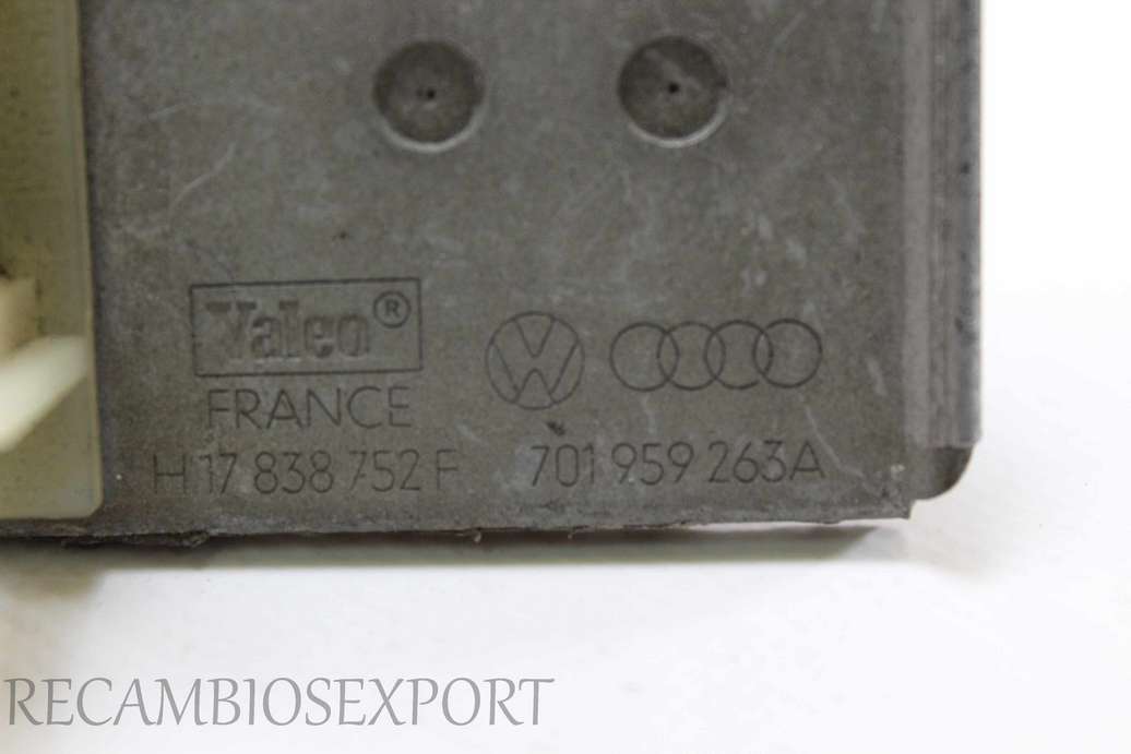 Resistencia de calefacción Volkswagen Golf H17838752F H17 838 752 F 701959263A 701 959 263A Valeo - foto 2