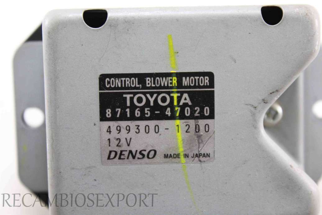 Resistencia de calefacción Toyota Prius 8716547020  87165-47020 Denso 4993001200 499300-1200 - foto 3