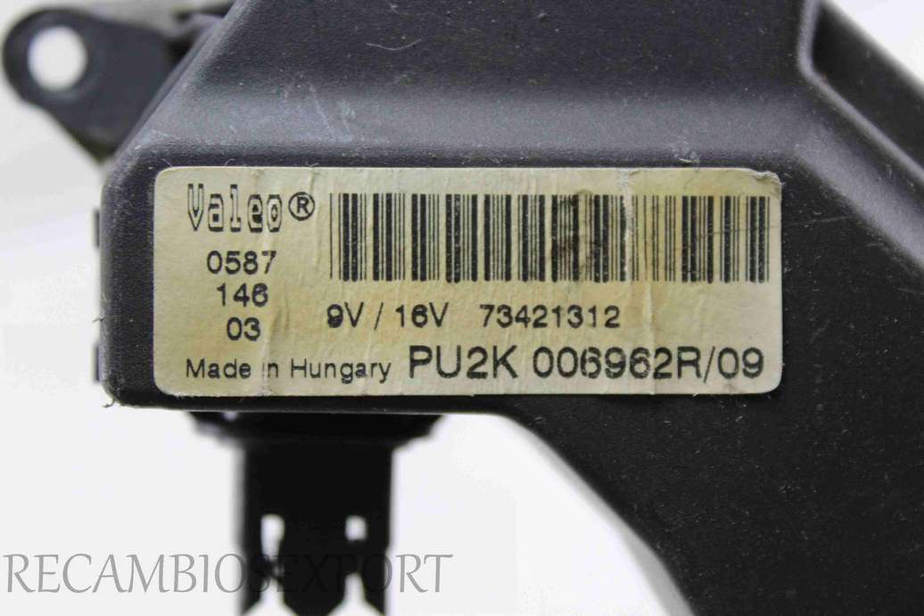Resistencia de calefacción Opel Signum Vectra Caravan 73421312 PU2K006962R09 PU2K 006962R/09 Valeo - foto 2