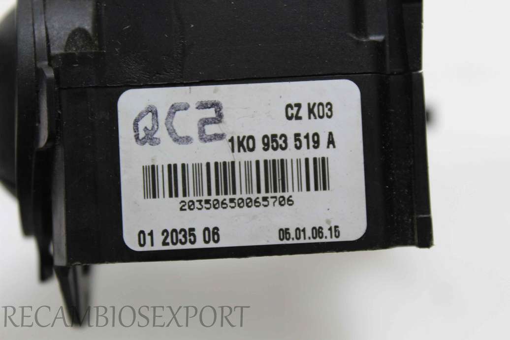 Mando de limpiaparabrisas Audi Seat VW 1K0953519A 1K0 953 519 A 01203506 01 2035 06 - foto 3