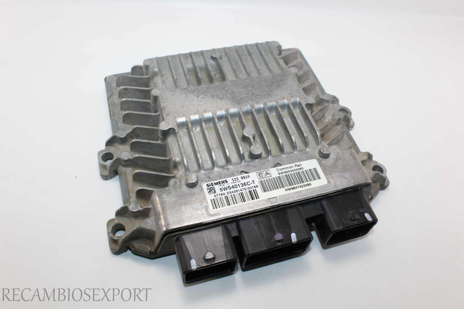 Centralita del motor Peugeot Partner Citroen Berlingo SW9653059380 HW9647423380 Siemens 5WS40136C-T 5WS40136CT SID 801A - foto 1