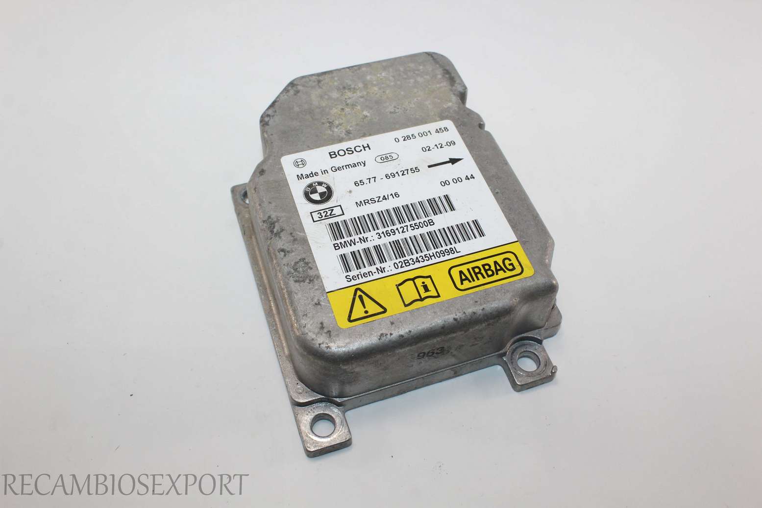 Centralita de airbag BMW X5 E53 E46 65776912755 65.77-6912755 Bosch 0285001458 0 285 001 458 - foto 1