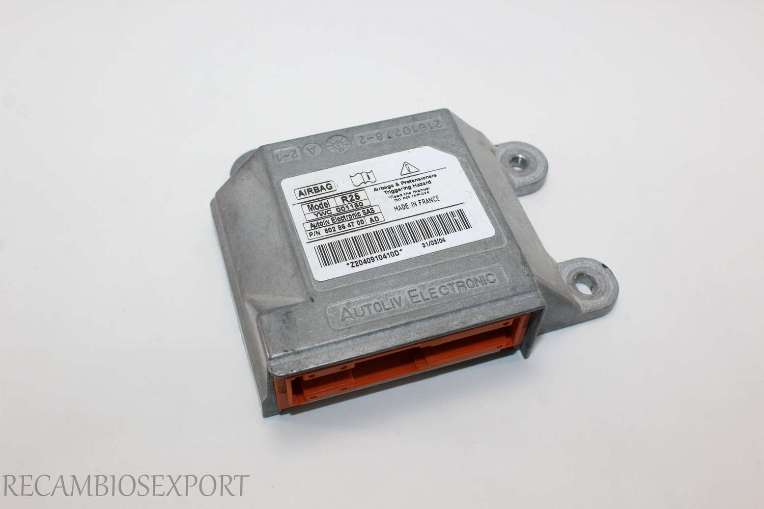 Centralita de airbag Rover YWC001180 YWC 001180 602864700AD 602864700 AD - foto 1