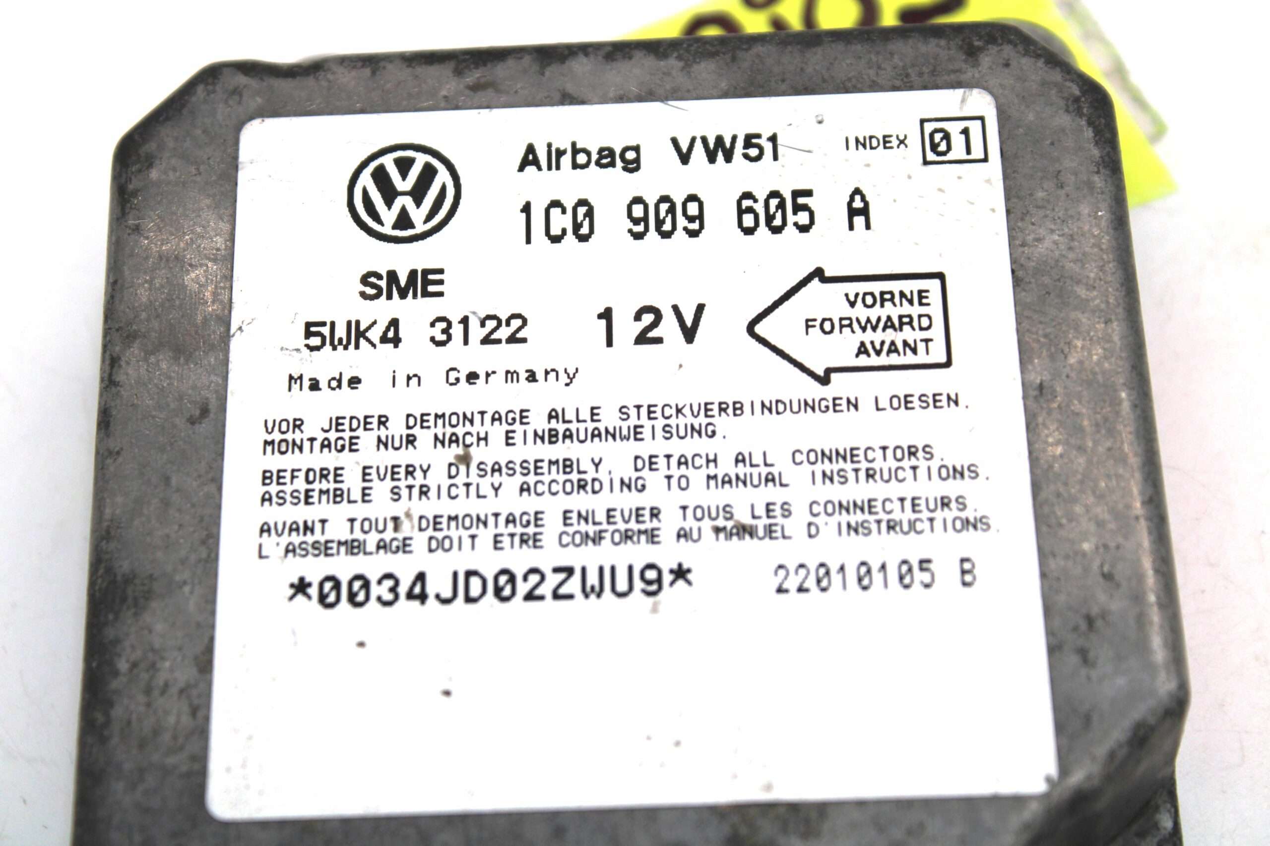 Centralita de Airbag Volkswagen Golf - foto 2