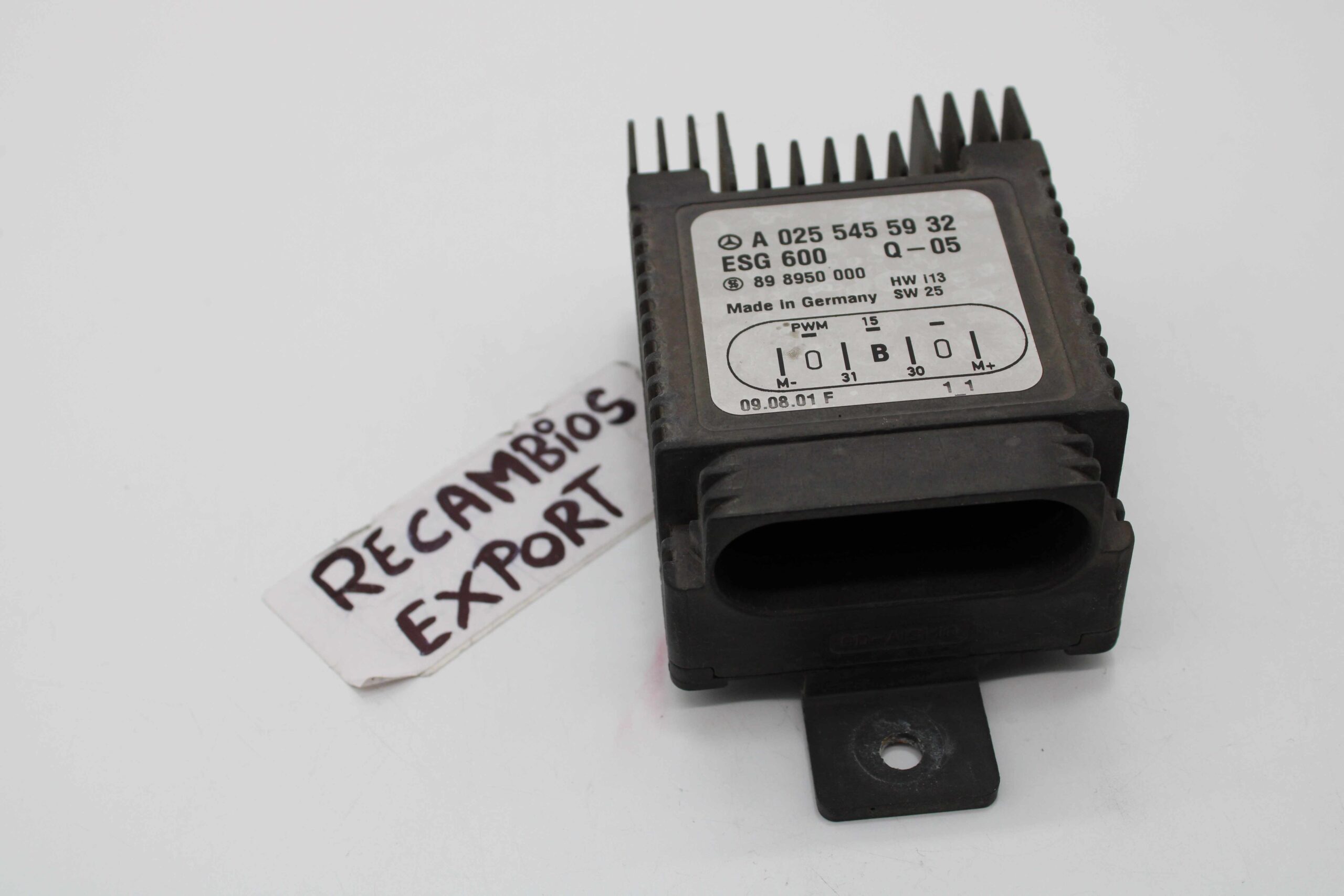 Centralita de control ventiladores Mercedes W202 W210 A0255455932 A 025 545 59 32 898950000 89 8950 000 ESG600 ESG 600 - foto 1