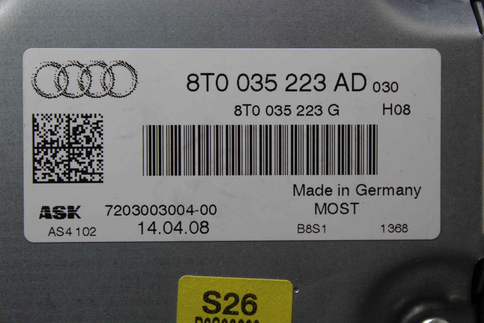 Amplificador Audi A4 A5 8T0035223AD 8T0 035 223 AD 8T0035223G 8T0 035 223 G ASK 720300300400 7203003004-00 - foto 2