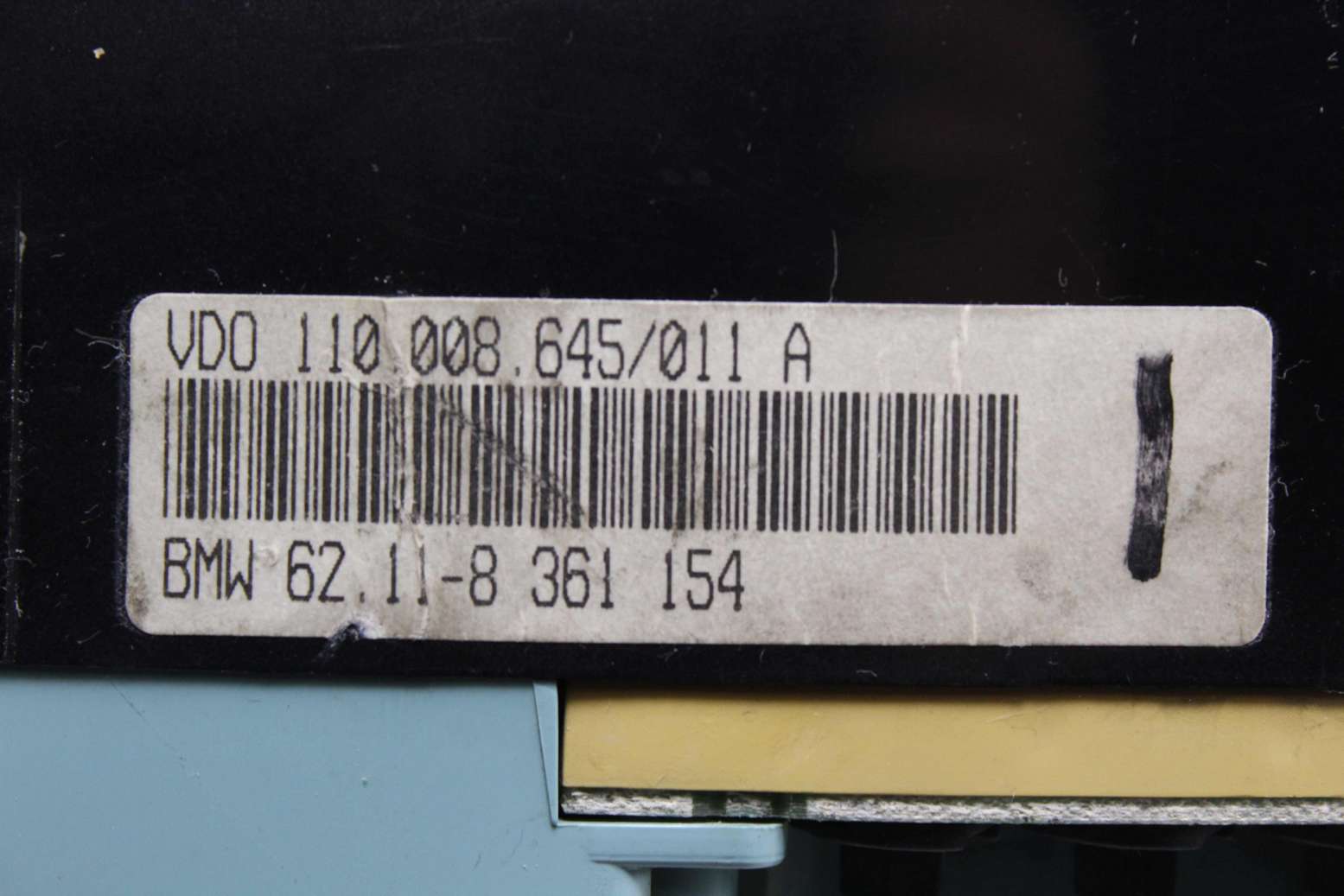 Cuadro de instrumentos BMW E36 62118361154 62.11-8 361 154 VDO 110008654011A 110.008.654/011 A - foto 3