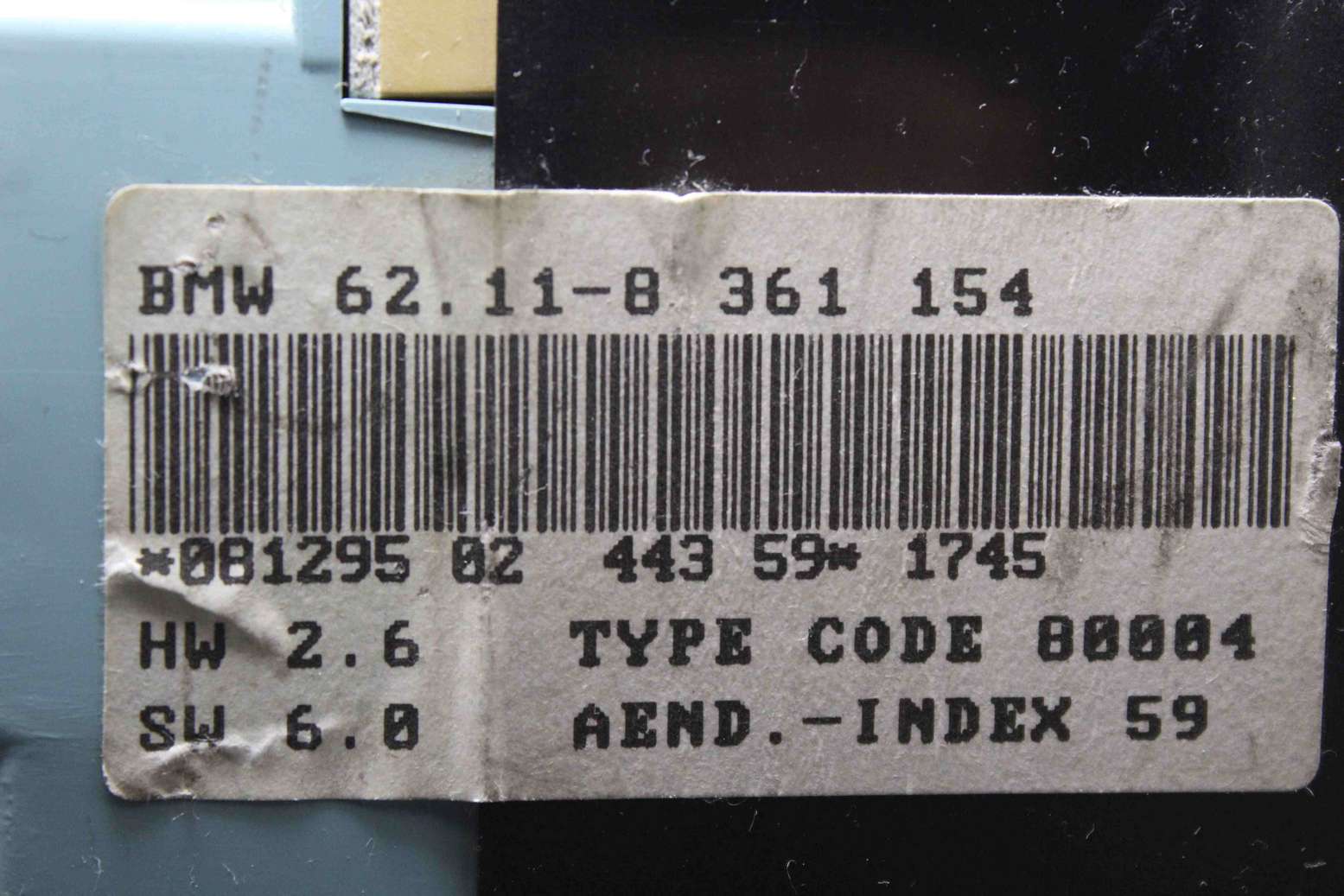 Cuadro de instrumentos BMW E36 62118361154 62.11-8 361 154 VDO 110008654011A 110.008.654/011 A - foto 4