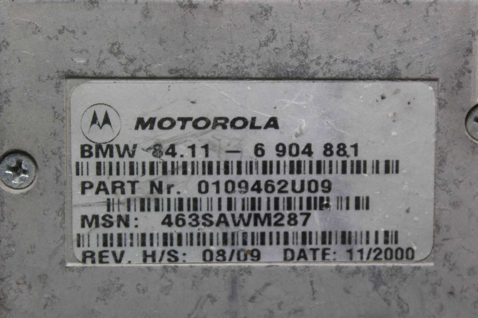 Modulo de control navegador BMW E38 84116904881 84.11-6 904 881 0109462U09 Motorola - foto 2