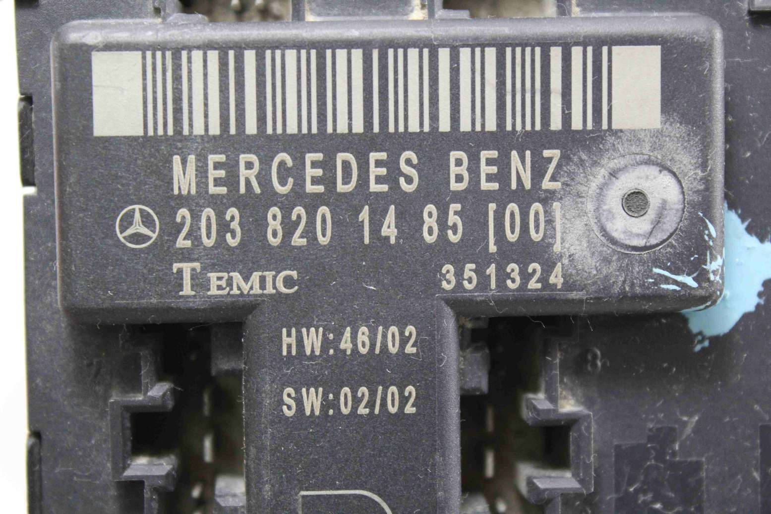 Centralita cierre Mercedes W203 2038201485 203 820 14 85 Temic 351324 Q6 - foto 2